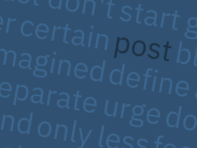 Lead image for Blogging and the Imaginary Quality Bar